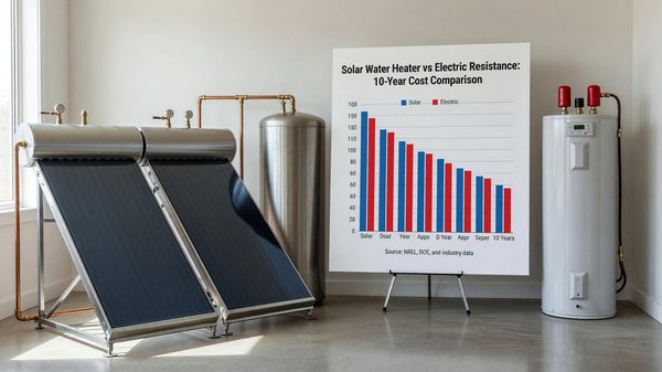 Solar Water Heater vs Electric Resistance: 10-Year Cost Comparison